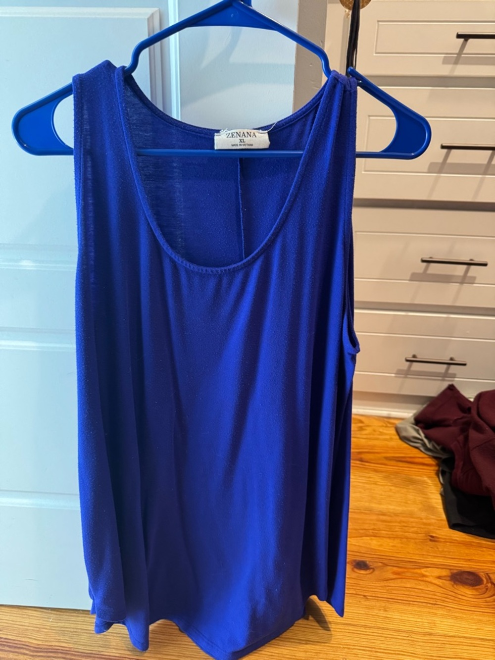 Zenana Outfitters Cobalt Blue Scoop Neck Tank Top